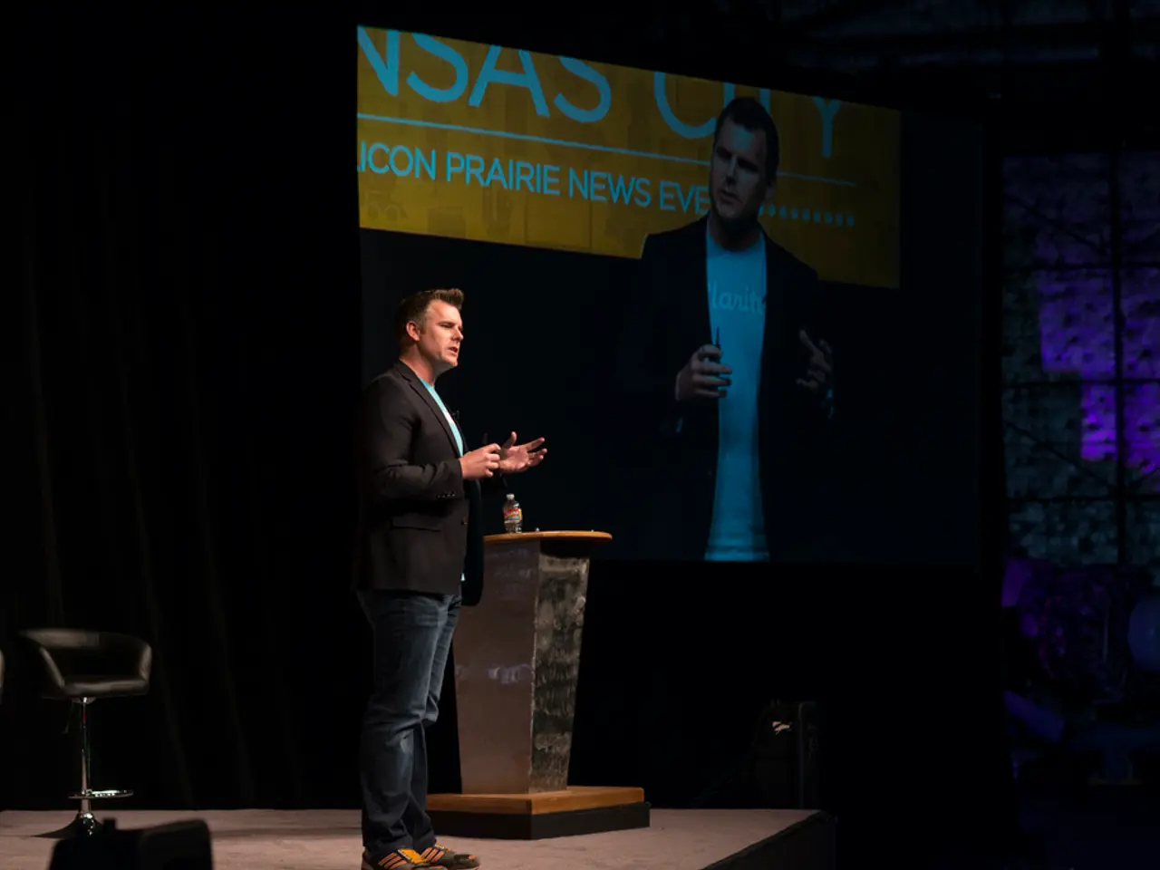 Orangetheory's Senior Vice President of Brand & Communications, David Chriswick, holds this...