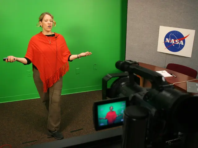 In outer space, the Webb Telescope's visage would resemble an intricate, horn-shaped structure, as...