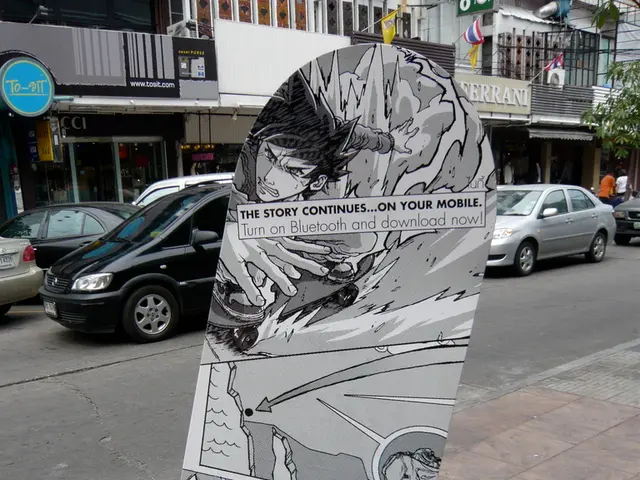 In this image, we can see a board on the footpath. There are some cars on the road beside the...