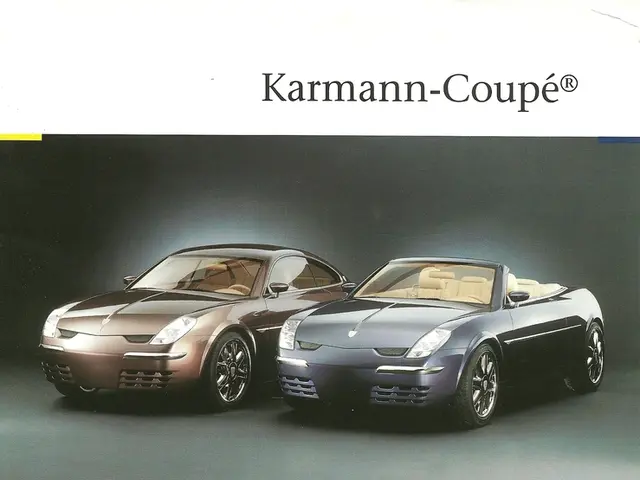 In this picture there are two cars and there is something written above and below it.