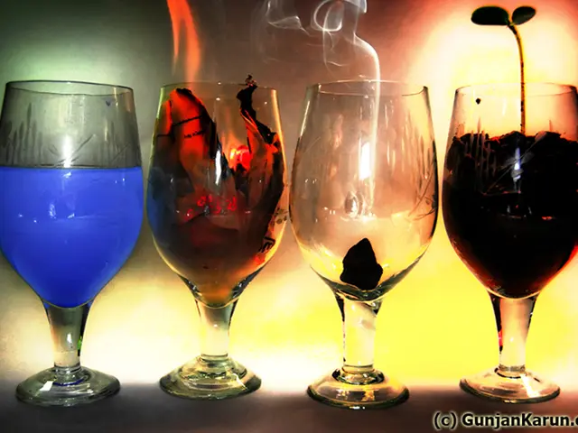 On the bottom right, there is a watermark. On the right side, there is a plant planted in a glass....