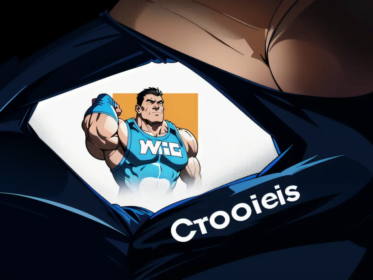 Chrome app logo depicted with a finger hovering nearby.