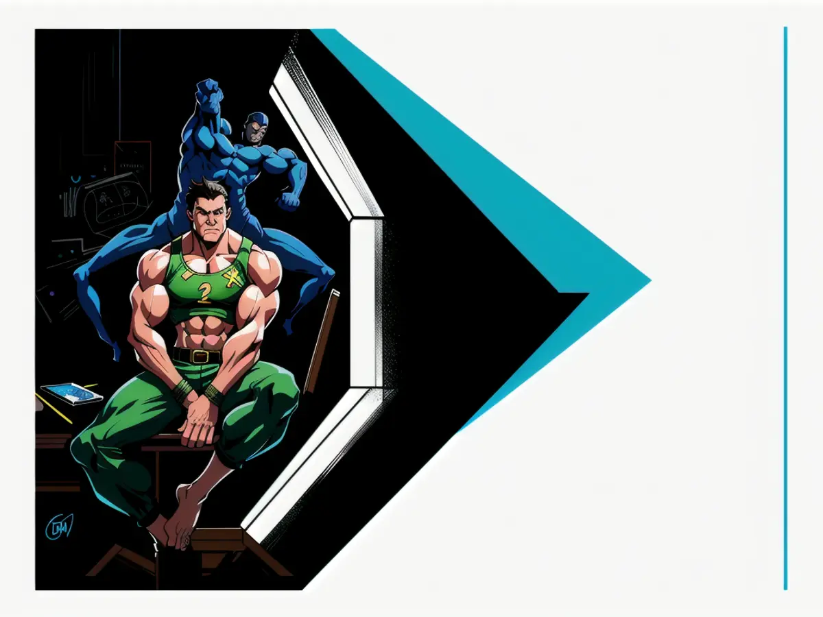 Individual engrossed in computer work, stationed on desk.